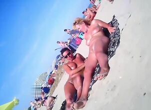 Nudist beach group
